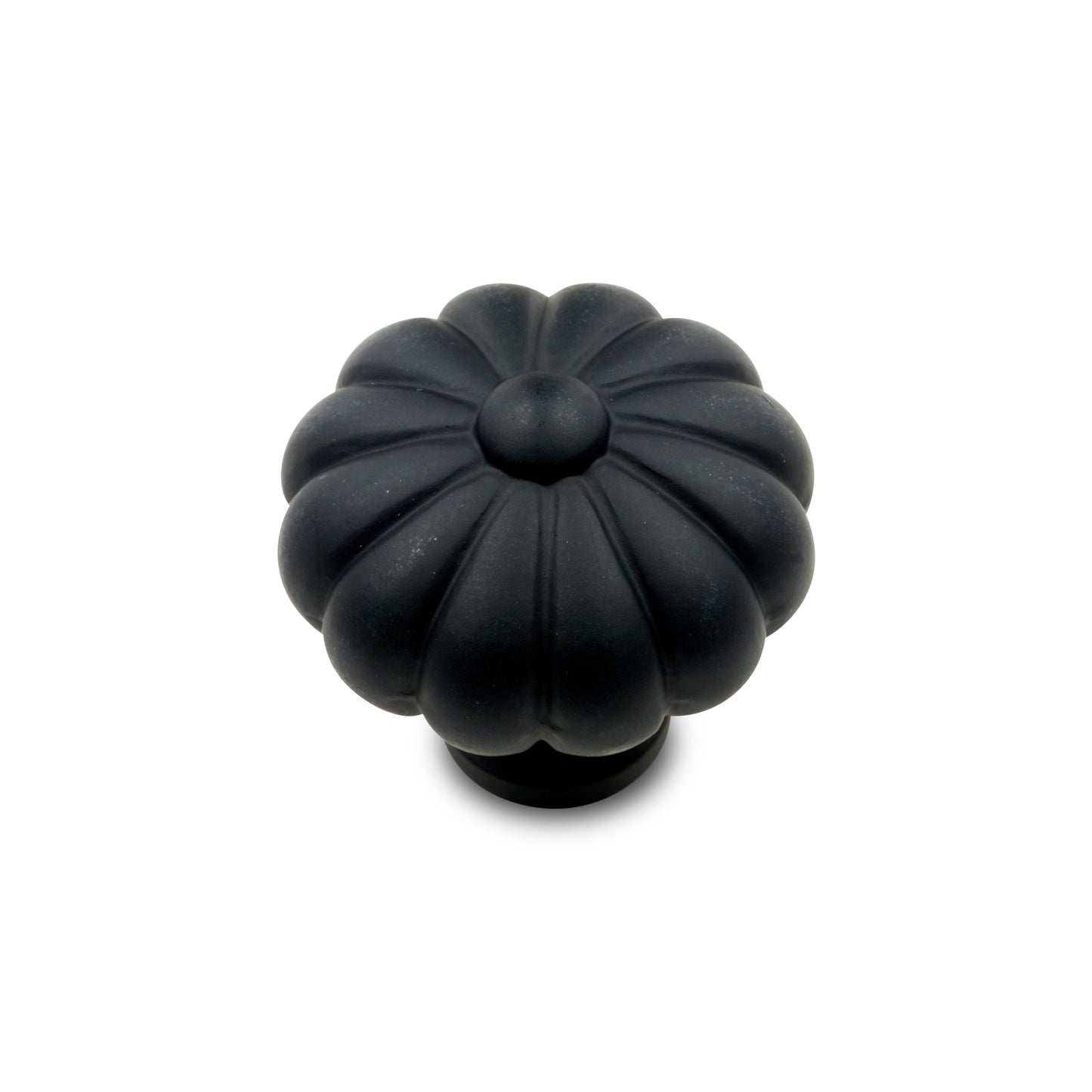 Flower Knob in Matte Black.