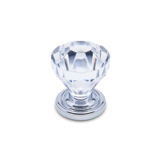 Diamond Cut Acrylic Knob