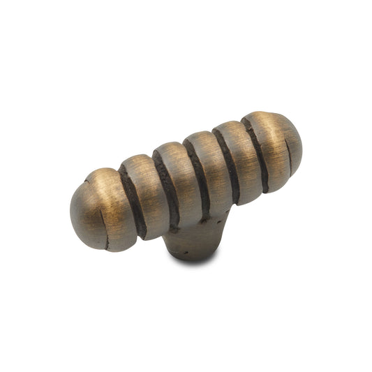 Distressed Ribbed Knob