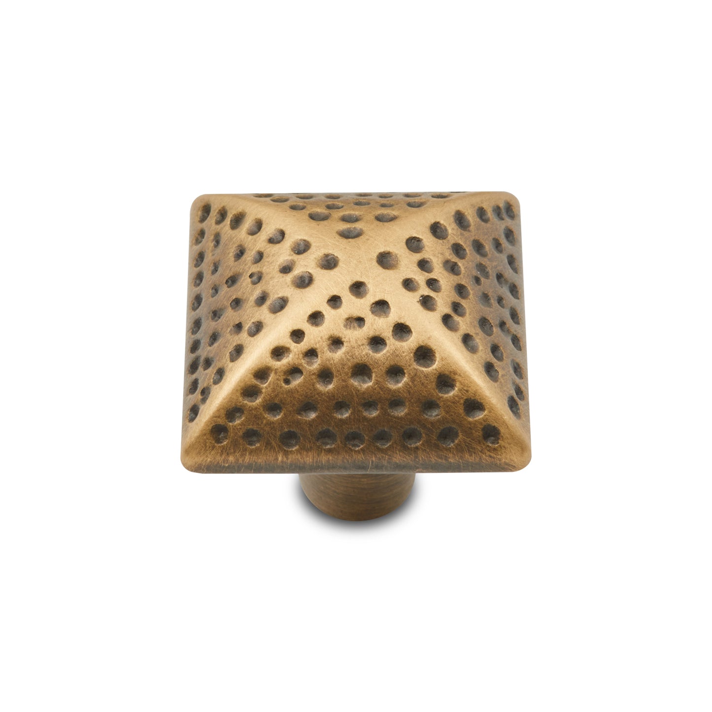 Square Knob with Divet Indents