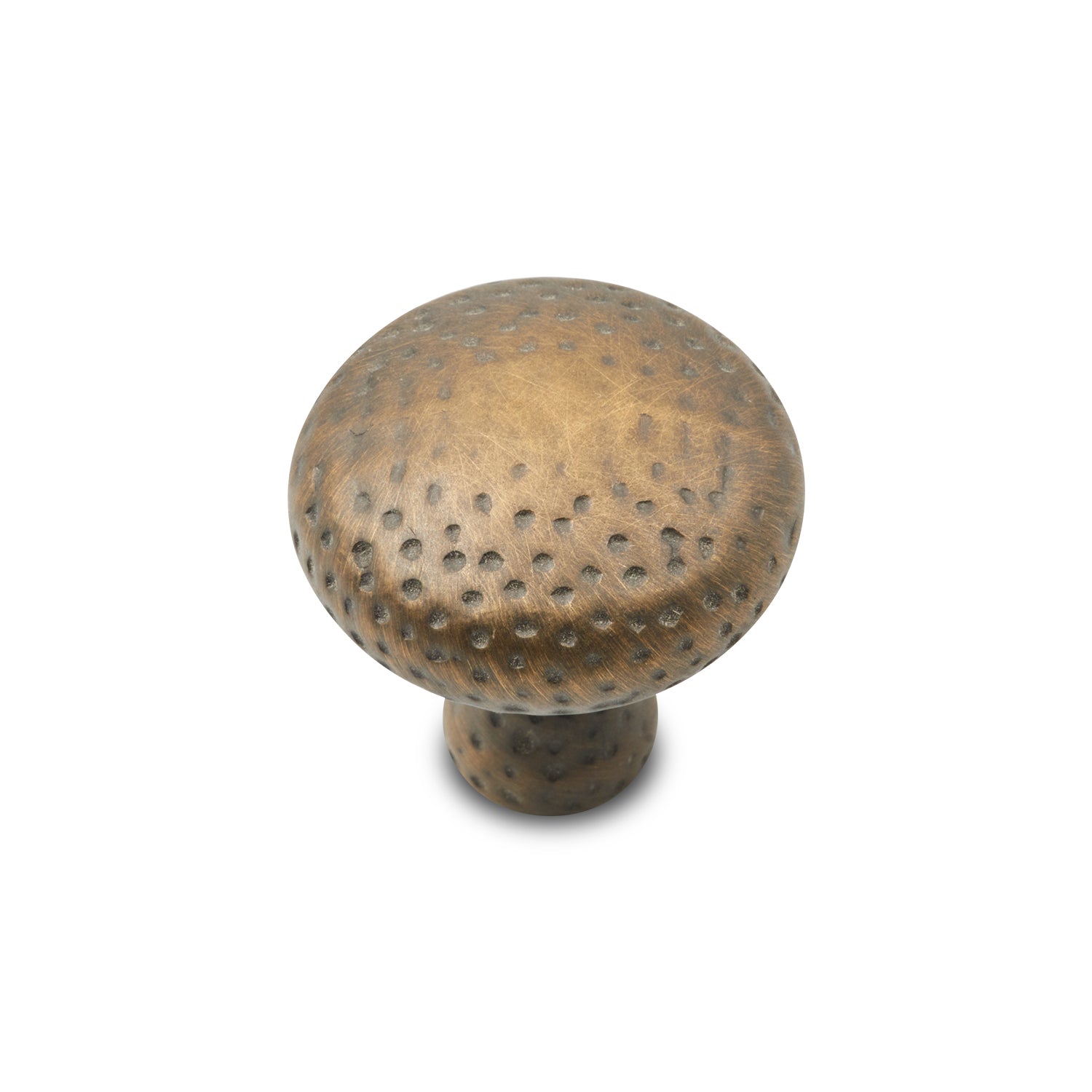 Solid Round Knob with Divet Indents