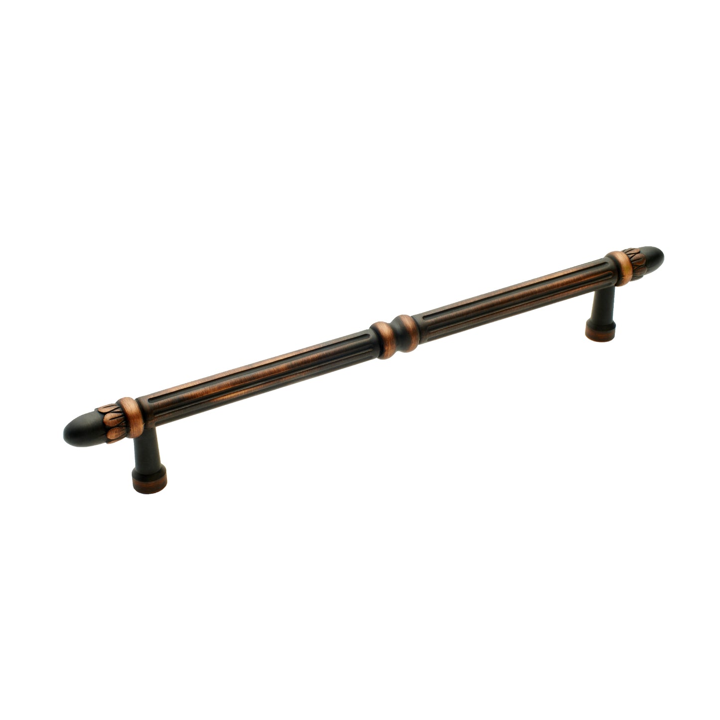 12" Lined Rod Appliance Pull with Petals @ End