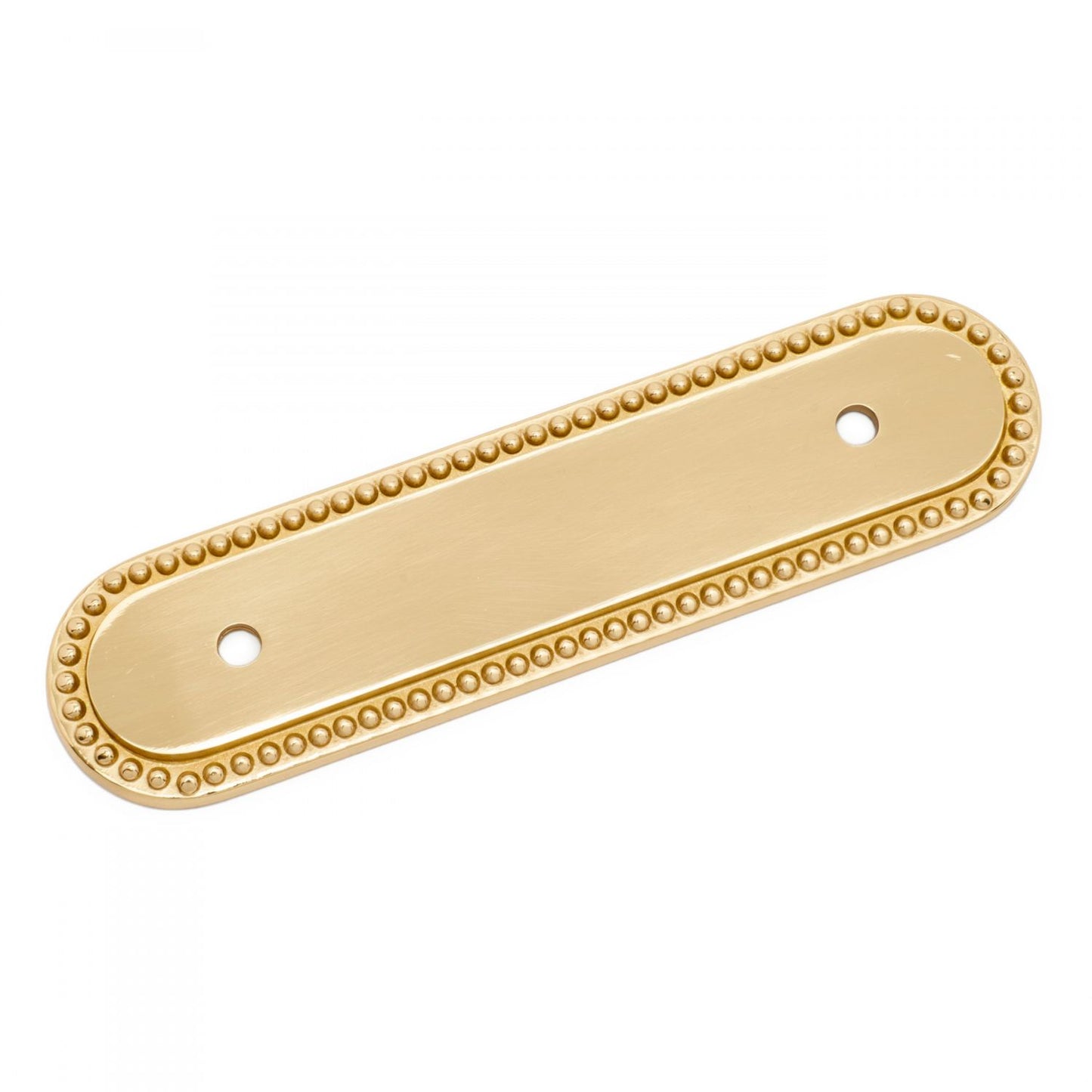 3" Beaded Oblong Pull Backplate