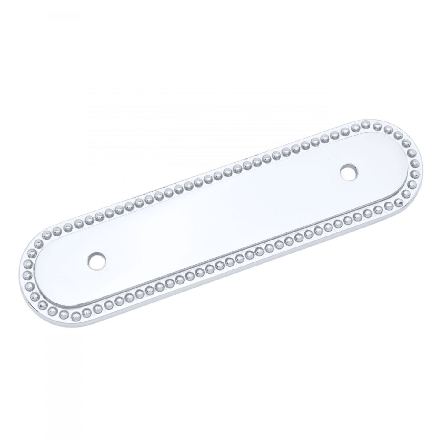 3" Beaded Oblong Pull Backplate