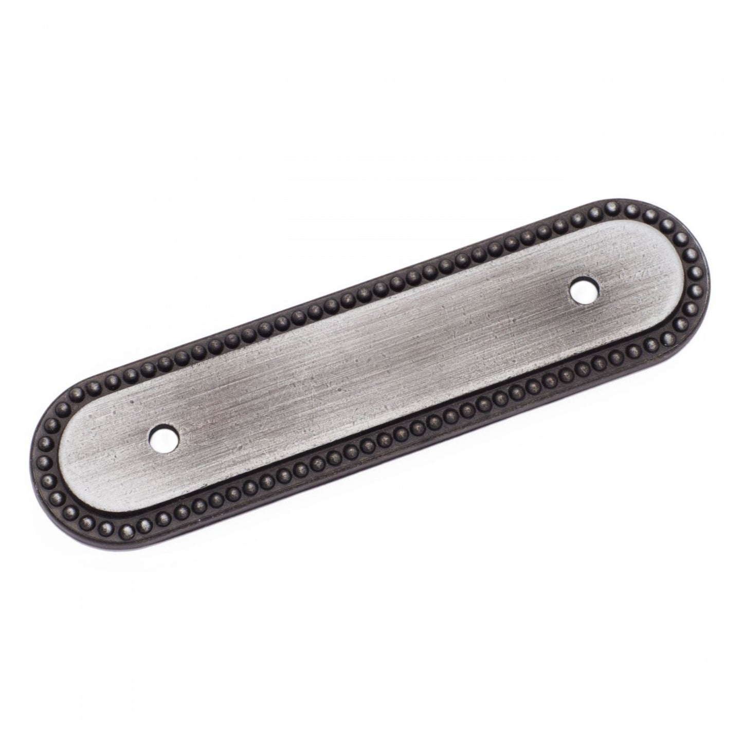 3" Beaded Oblong Pull Backplate