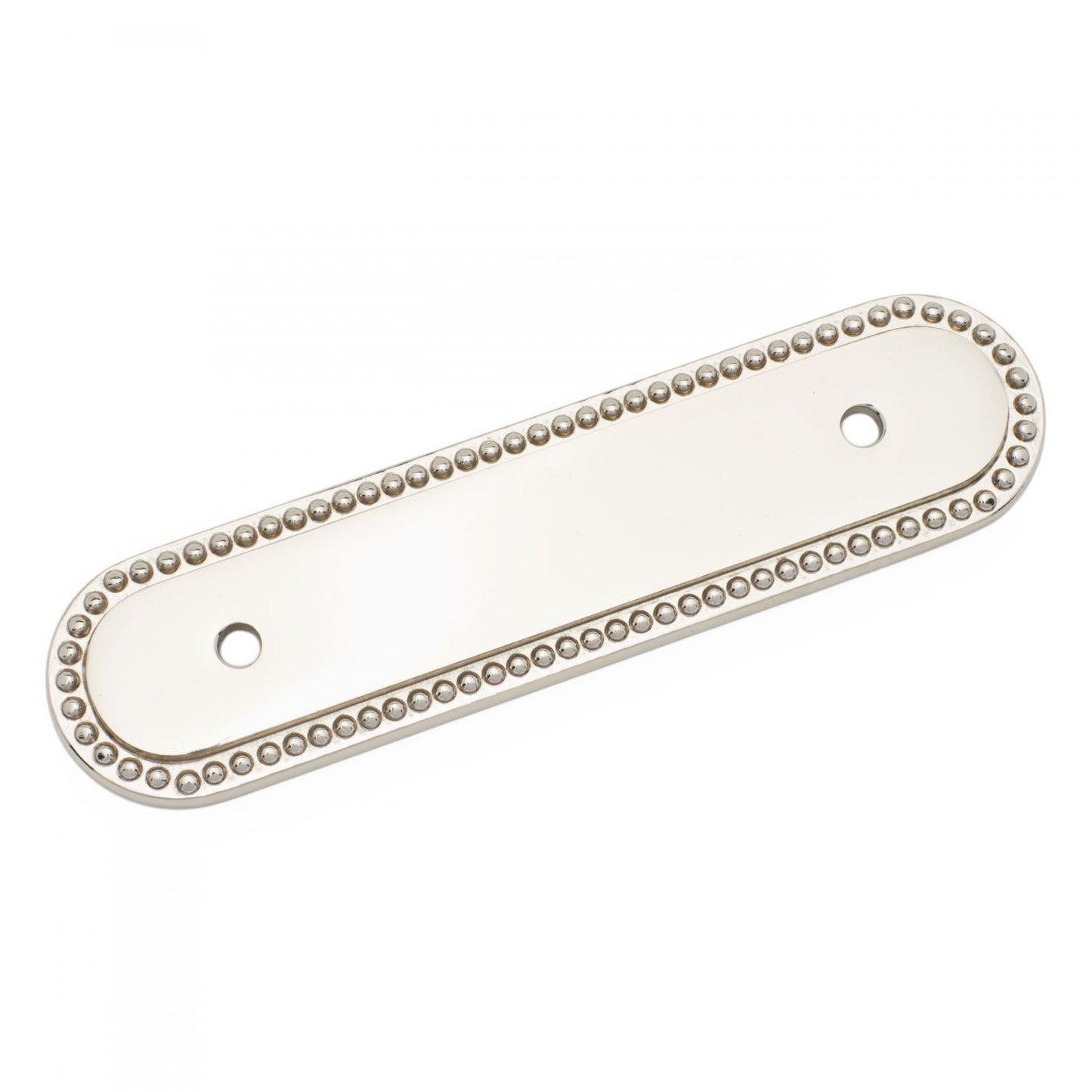 3" Beaded Oblong Pull Backplate