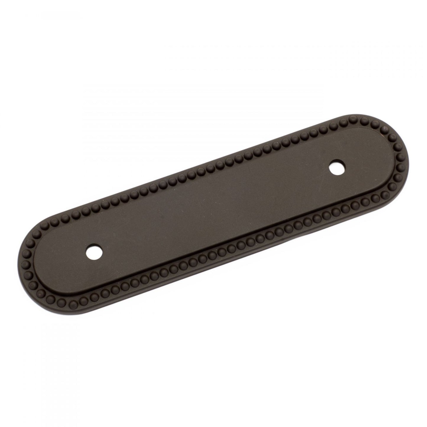 3" Beaded Oblong Pull Backplate